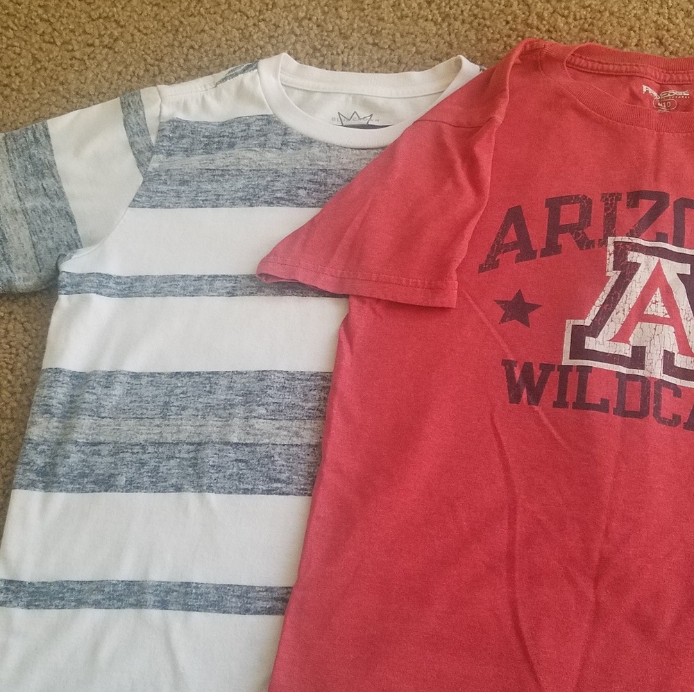 2 kids medium shirts 8/10